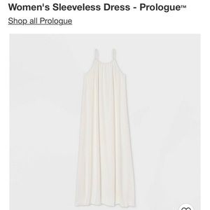Women’s Sleeveless Dress Prologue Cream XS